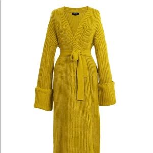 Hanifa mustard knit duster